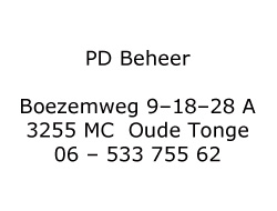PD beheer